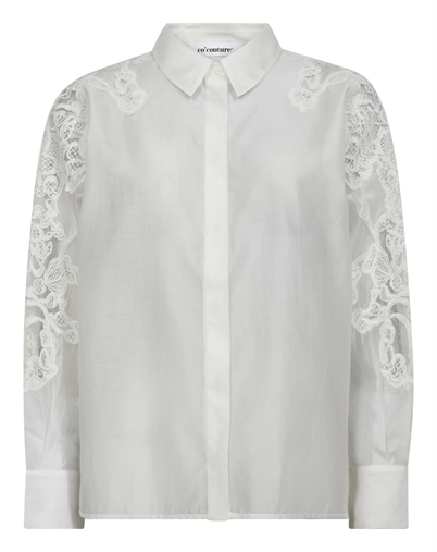 Co'Couture - Kawa CC Embroidery Skjorte - White